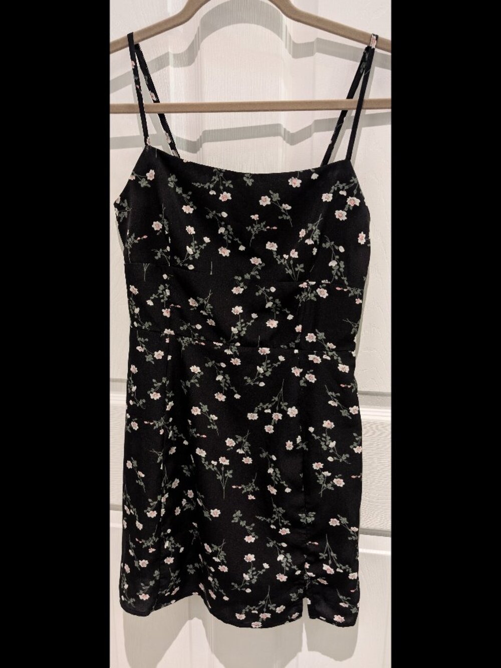 Crescent- mini floral dress with adjustable straps